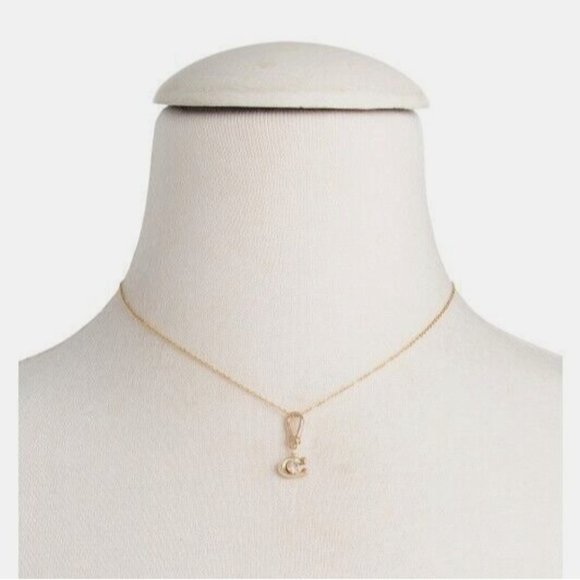 COACH Collectible Signature C Stone Charm Swarovski Crystals Gold Tone - Picture 7 of 7